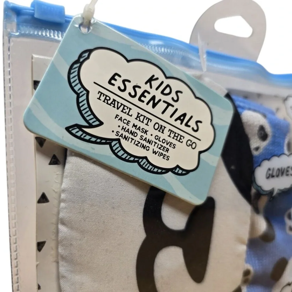 AGB Kids On The Go Essentials Set - Blue and White Panda